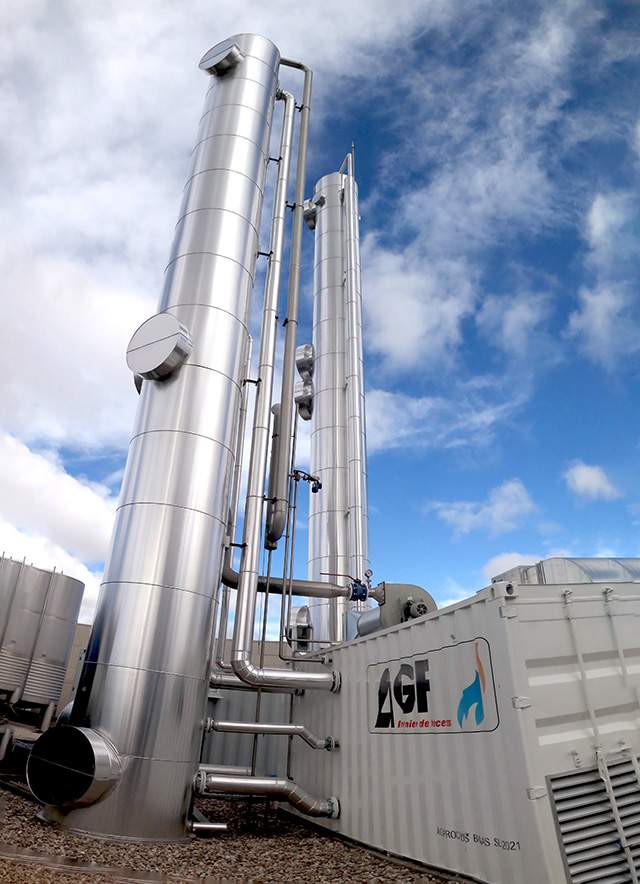 Planta biometano UNUE en Villalonquejar primera inyeccion privada a red de gas