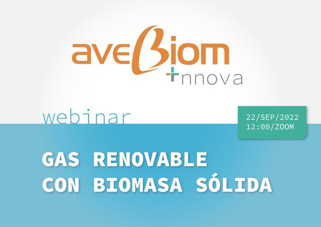 webinar avebiom innova gas renovable de biomasa solida 2022