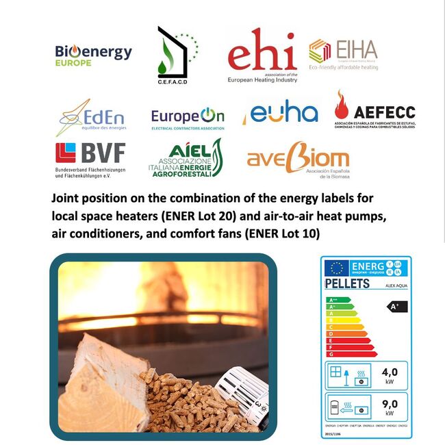 Firmantes del position paper sobre el etiquetado energetico de estufas biomasa