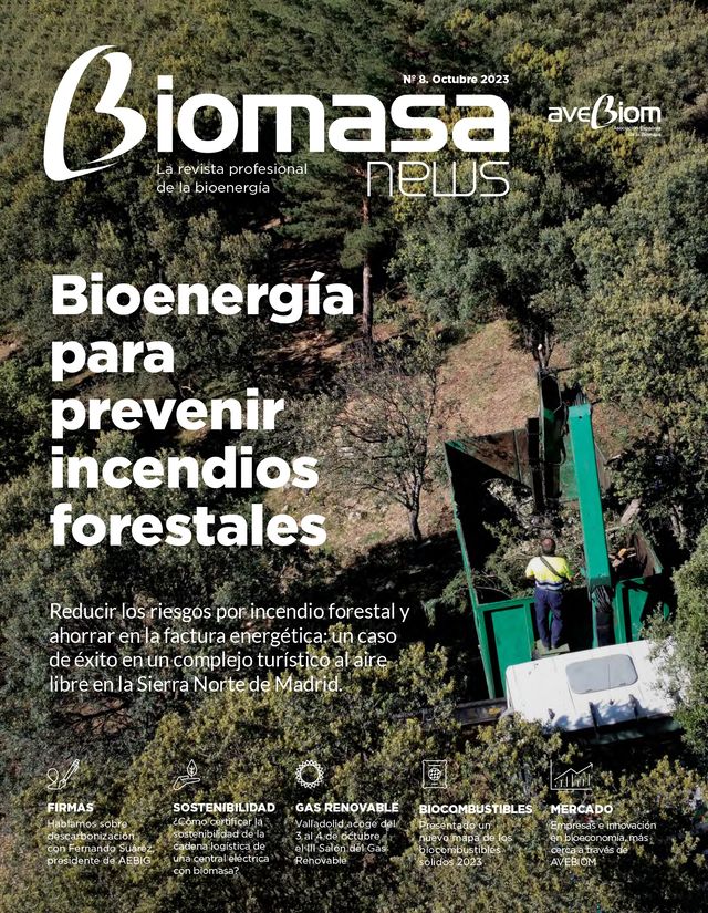 Biomasa News nº8 octubre 2022. Portada: bioenergía contra incendios forestales