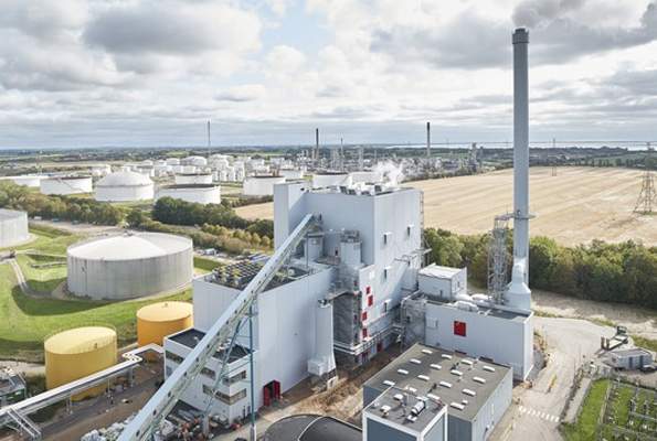 Central electrica de Asnaes en Dinamarca reconvertida de carbon a biomasa