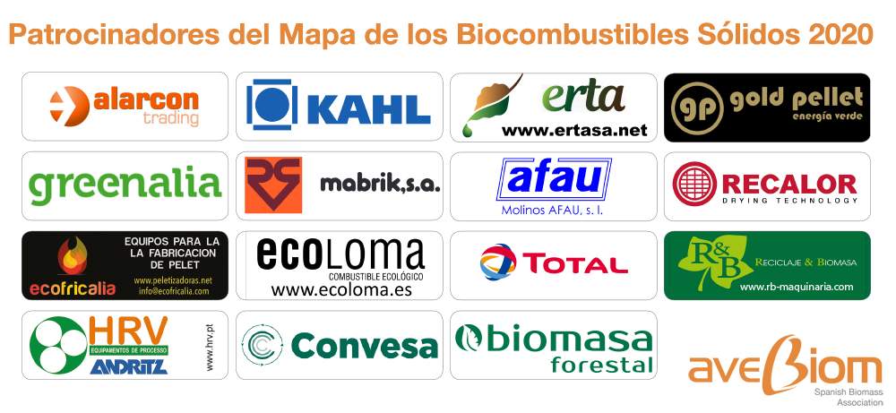 Patrocinadores del Mapa de los Biocombustibles sólidos 2020
