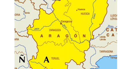 mapa de aragón