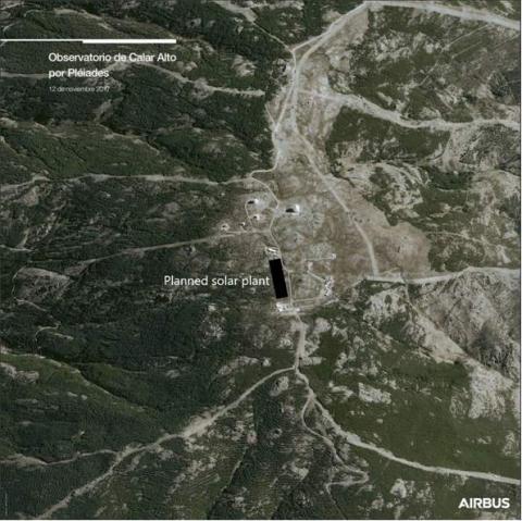 Observatorio que utiliza biomasa térmica
