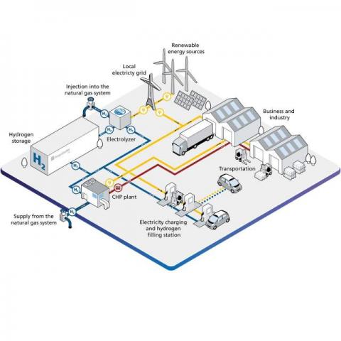 Planta de biogas e hidrogeno segun Fraunhofer IFF