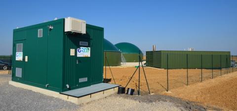 Estación de inyección de biometano en Saconin Biométhane en Hauts-de-France, foto Frédéric Douard
