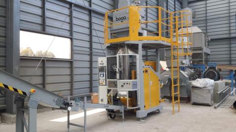 Linea ensacado pellet Boga Tecnica en Chile