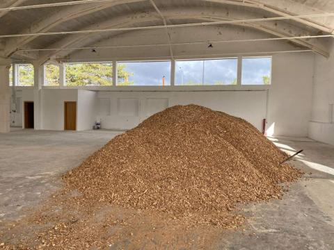 Centro logistico de biomasa en Aoiz Navarra comienza en 2022