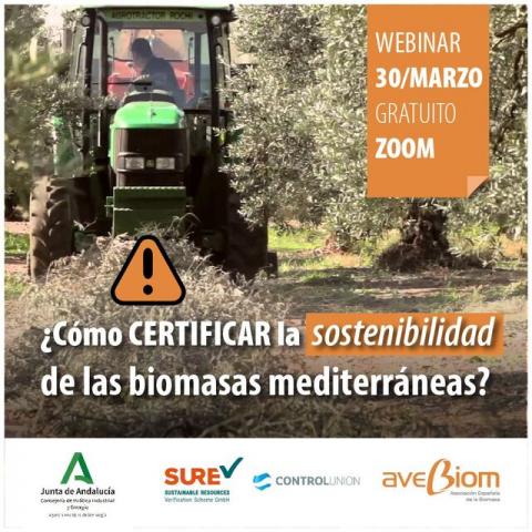 webinar certificacion de las sostenibilidad de biomasas mediterraneas MAR23